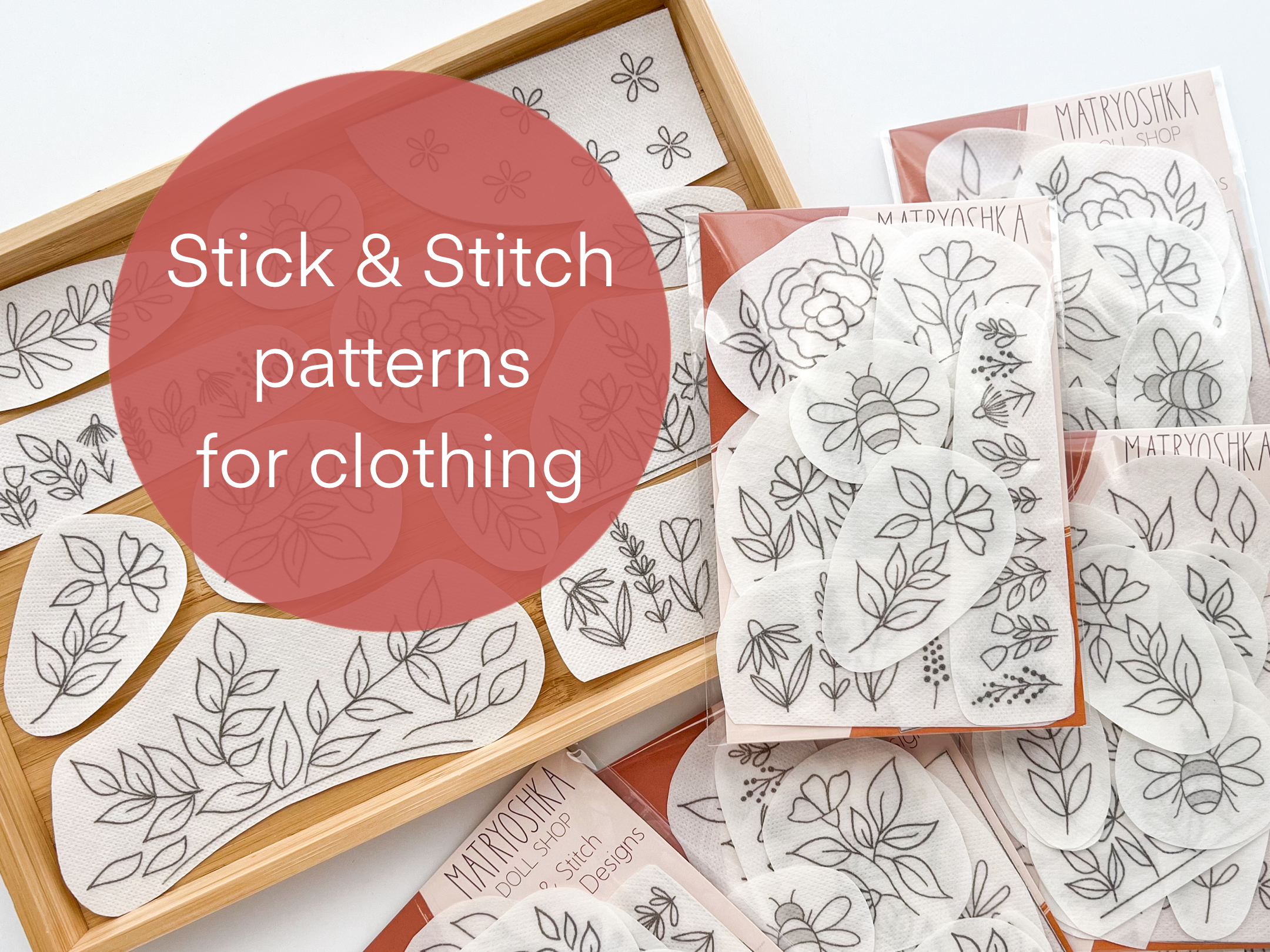 Floral Stick & Stitch Floral Embroidery Patterns for Clothing