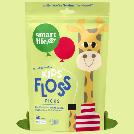 Biodegradable Kids Flossers | Mint | PFA Free