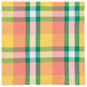 Recycled Cotton 2nd Spin Plaid Meadow Napkins Set of 4