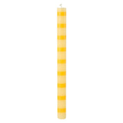 Yellow Stripe Dinner Candles