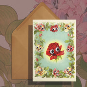 Stay Home Club Googly Border Card