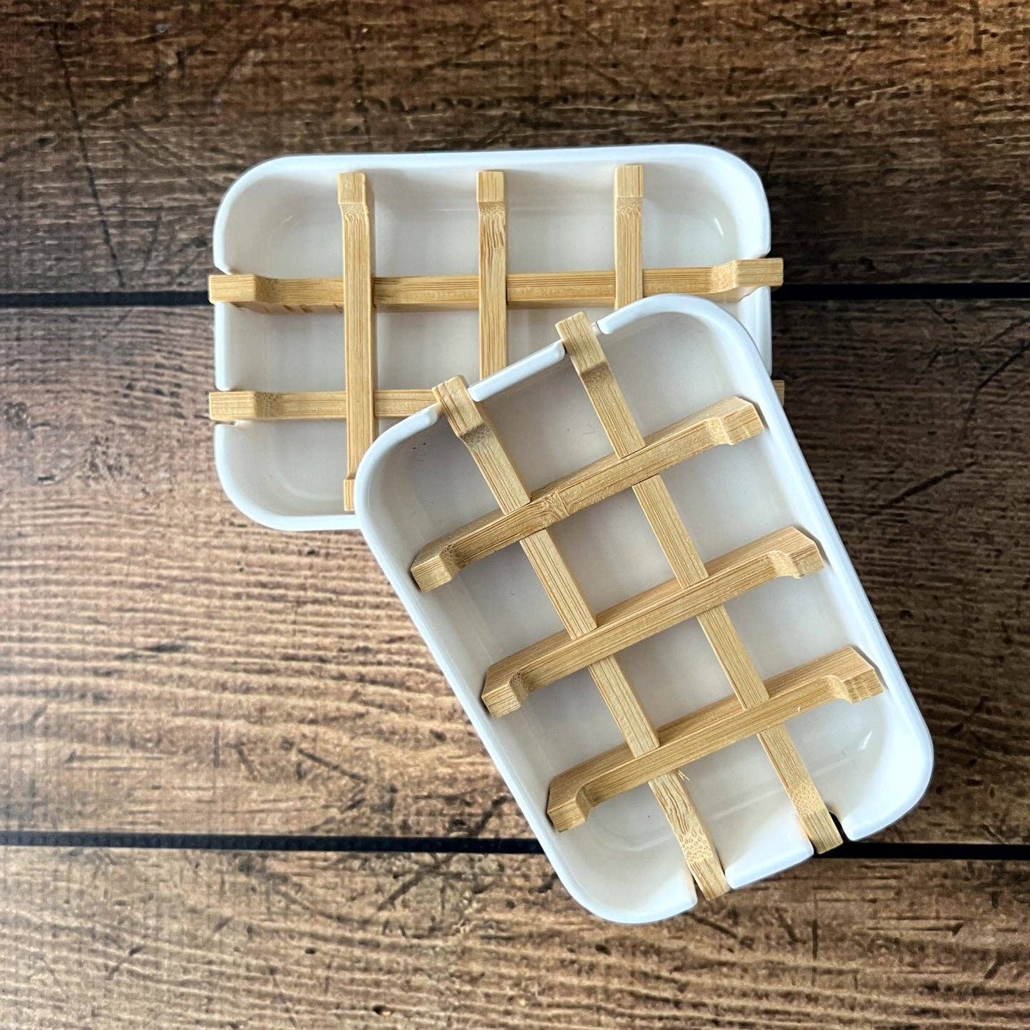 Eco-Lux friendly biodegradable bamboo soap dish