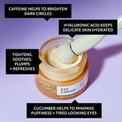 Vegan Hydrating Eye Cream with Hyaluronic Acid + Coffee Oil