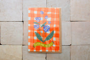 Forget-Me-Not Thinking of You Card | Meaningful Floral Greeting | 5x7 Blank Greeting Card - Red Gingham