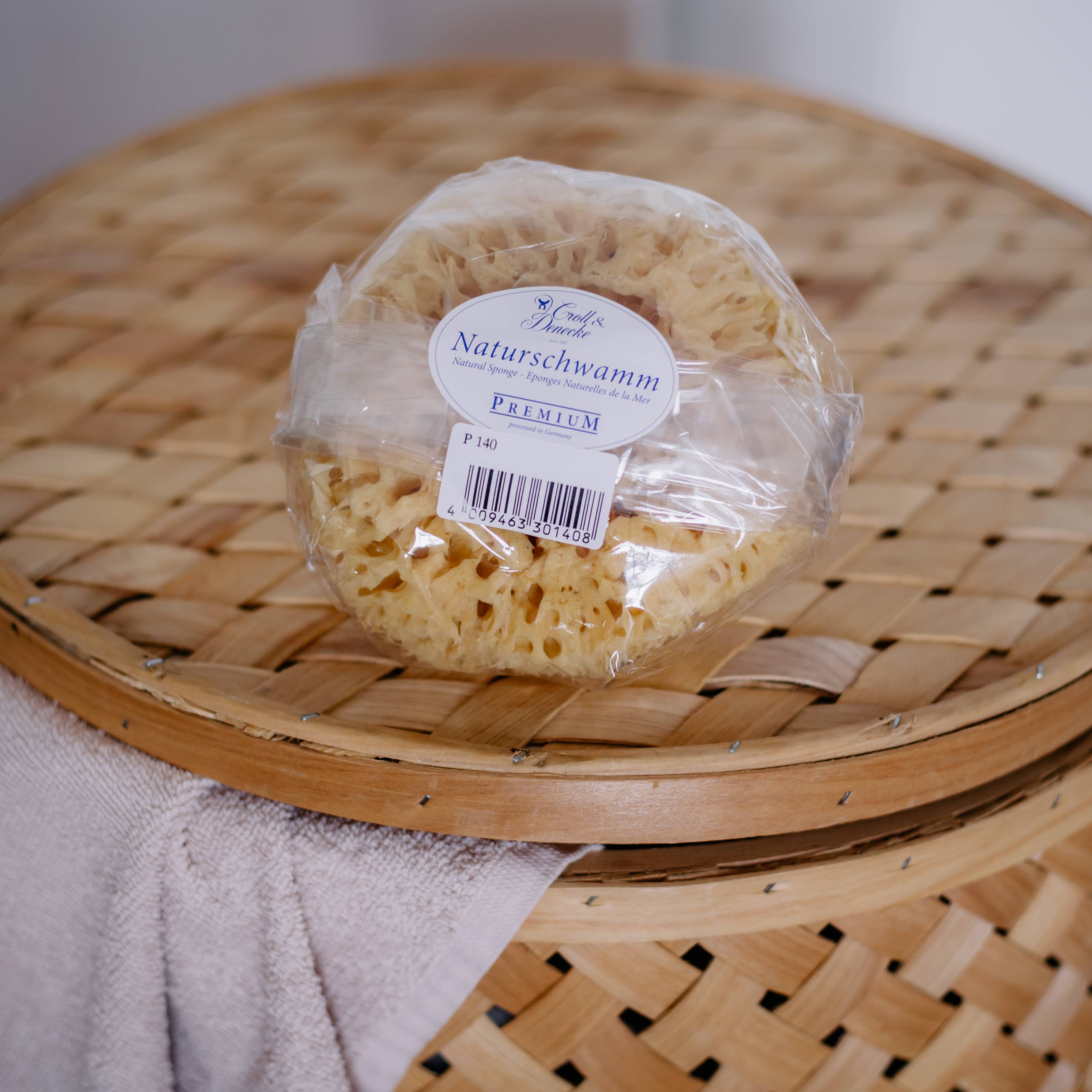 Sustainable natural sponge from the sea for bath wellness spa