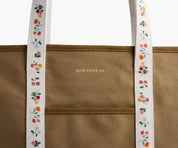 Ditsy Dahlia Canvas Carry All