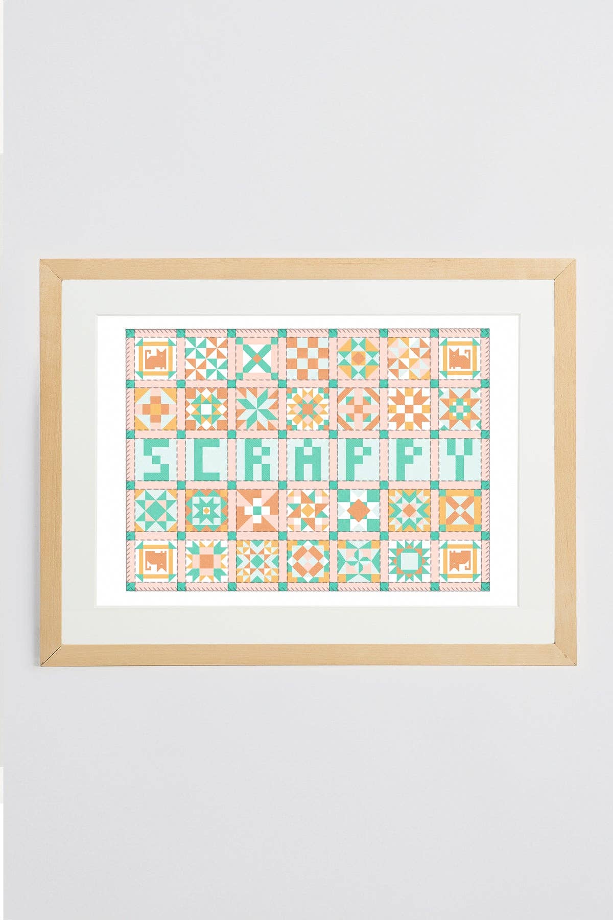 Patchwork Quilt Print- Scrappy