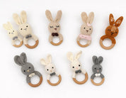 Crochet Bunny Rattle Teether