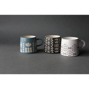 Danica Studio Collage Imprint Stoneware Mugs 12 oz