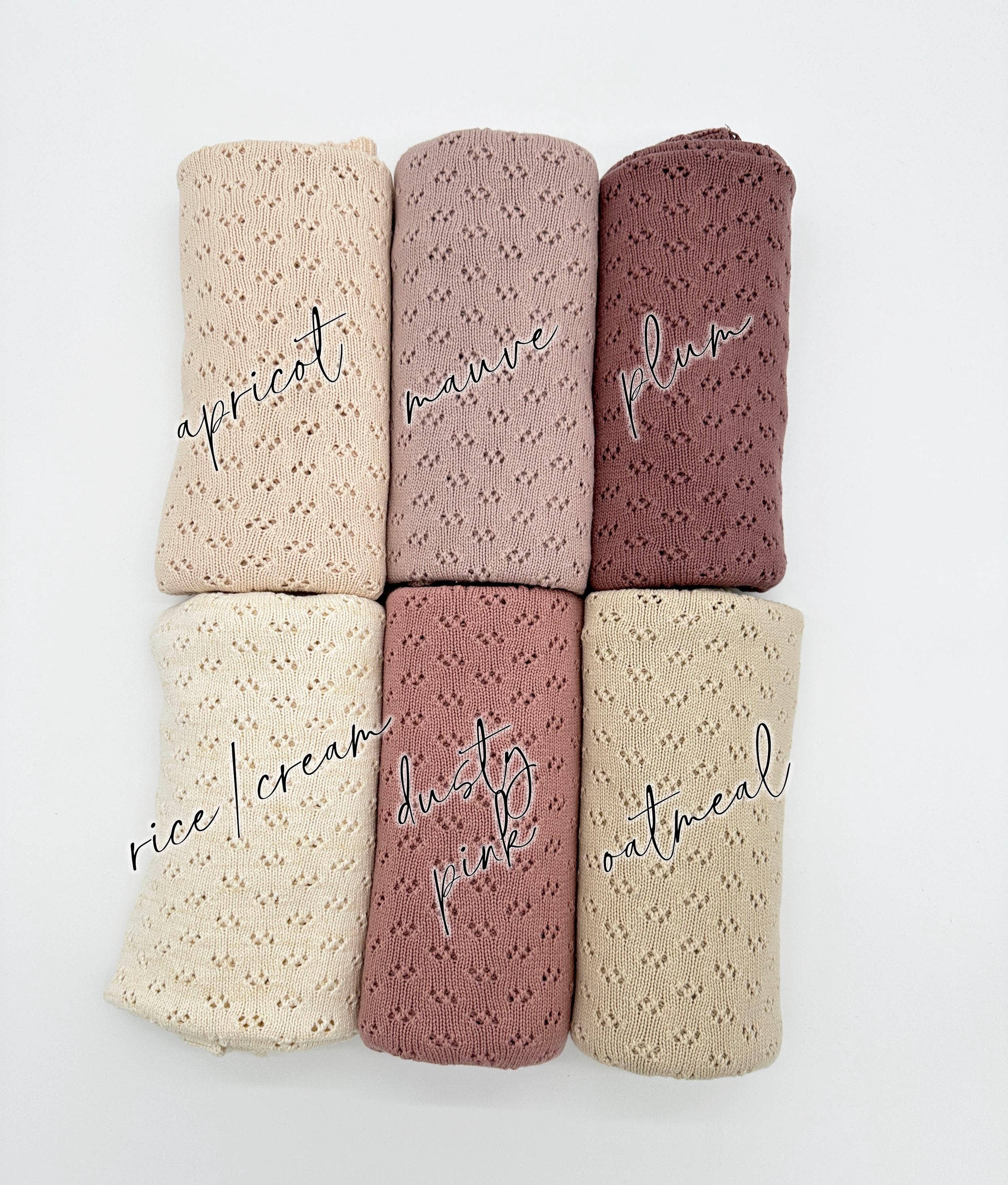 Grace Knitted Cotton Baby Blanket