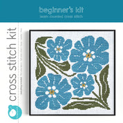 Forget Me Not Beginner Cross Stitch Kit