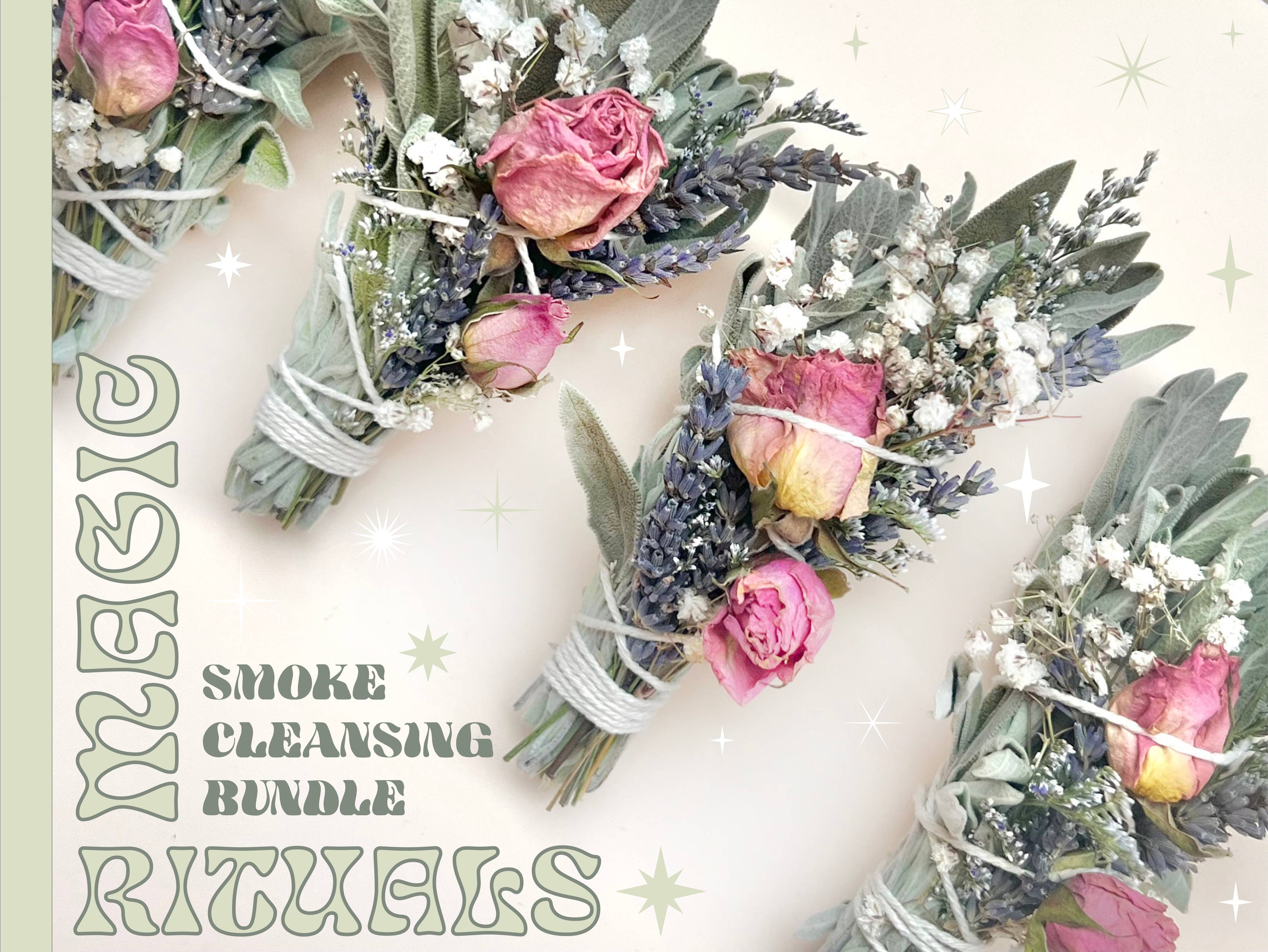 The 12th Moon MAGIC RITUALS Mini Sage Smudge Bundle - Smoke Cleanser
