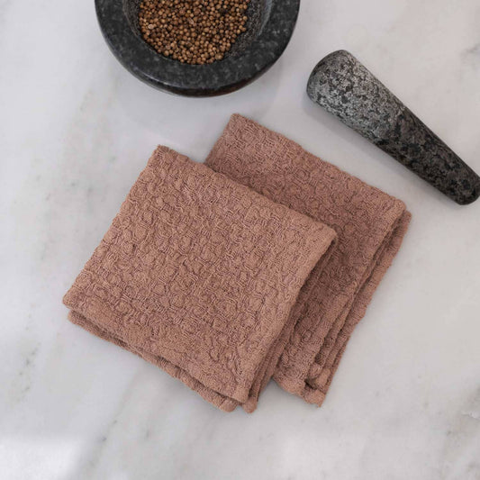 Cafe Creme Linen Dishcloth Set of 2