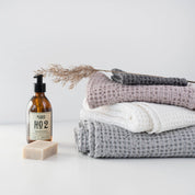 Linen & Cotton Honeycomb Waffle Hand Towels