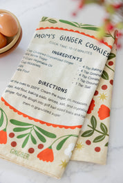 Ginger Cookies Tea Towel – Holiday Baking
