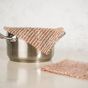 Copper cloth (set of 2), pot cleaner, sustainable kitchen towel