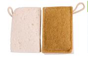 Cellulose Sponge with Sisal Scrubber – Plastic-Free Kitchen 