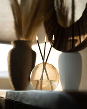 Neva Pampas Glass Vase for Everlasting Candles
