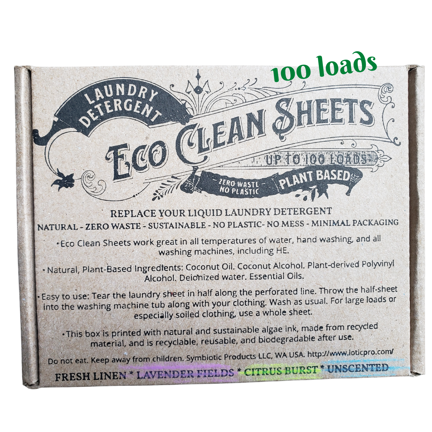 Eco Clean Sheets - Laundry Detergent -100 Loads