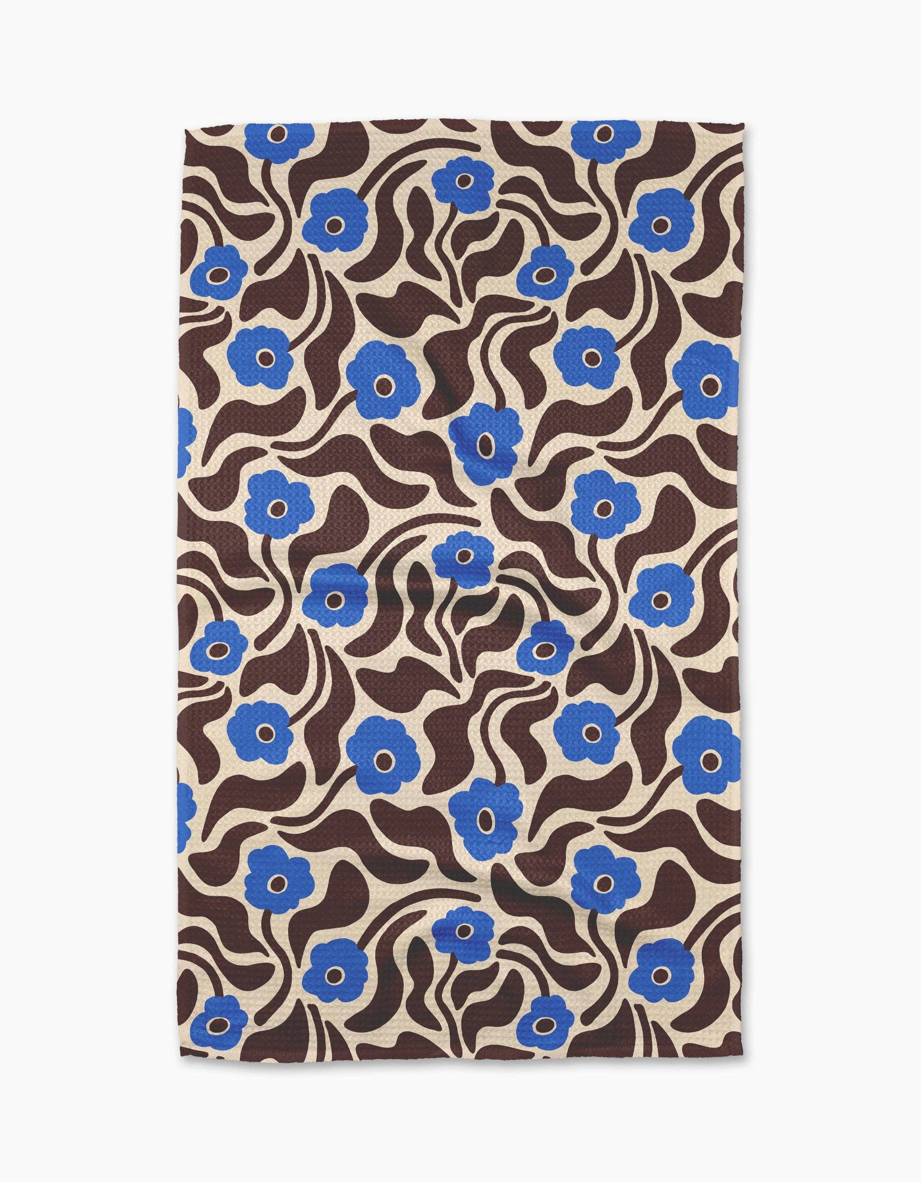 Geometry Dancing Blooms Tea Towel