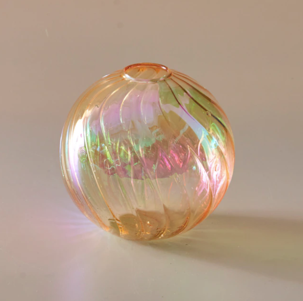 Iridescent Ball Vases