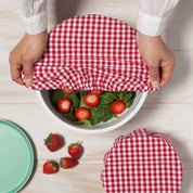 Gingham Bowl Covers Set of 2
