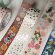 GOLD PETITE FLORA |  WASHI TAPE