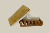 Cellulose Sponge with Sisal Scrubber – Plastic-Free Kitchen 