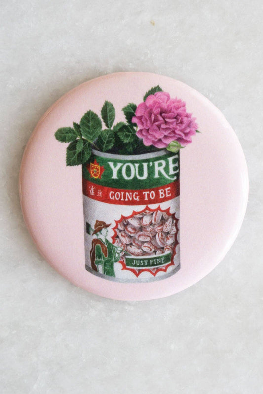 Stay Home Club Just Fine Magnet