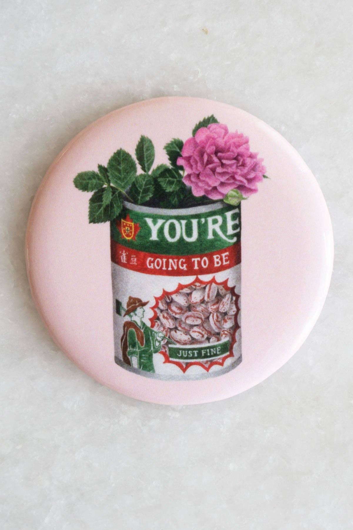 Stay Home Club Just Fine Magnet