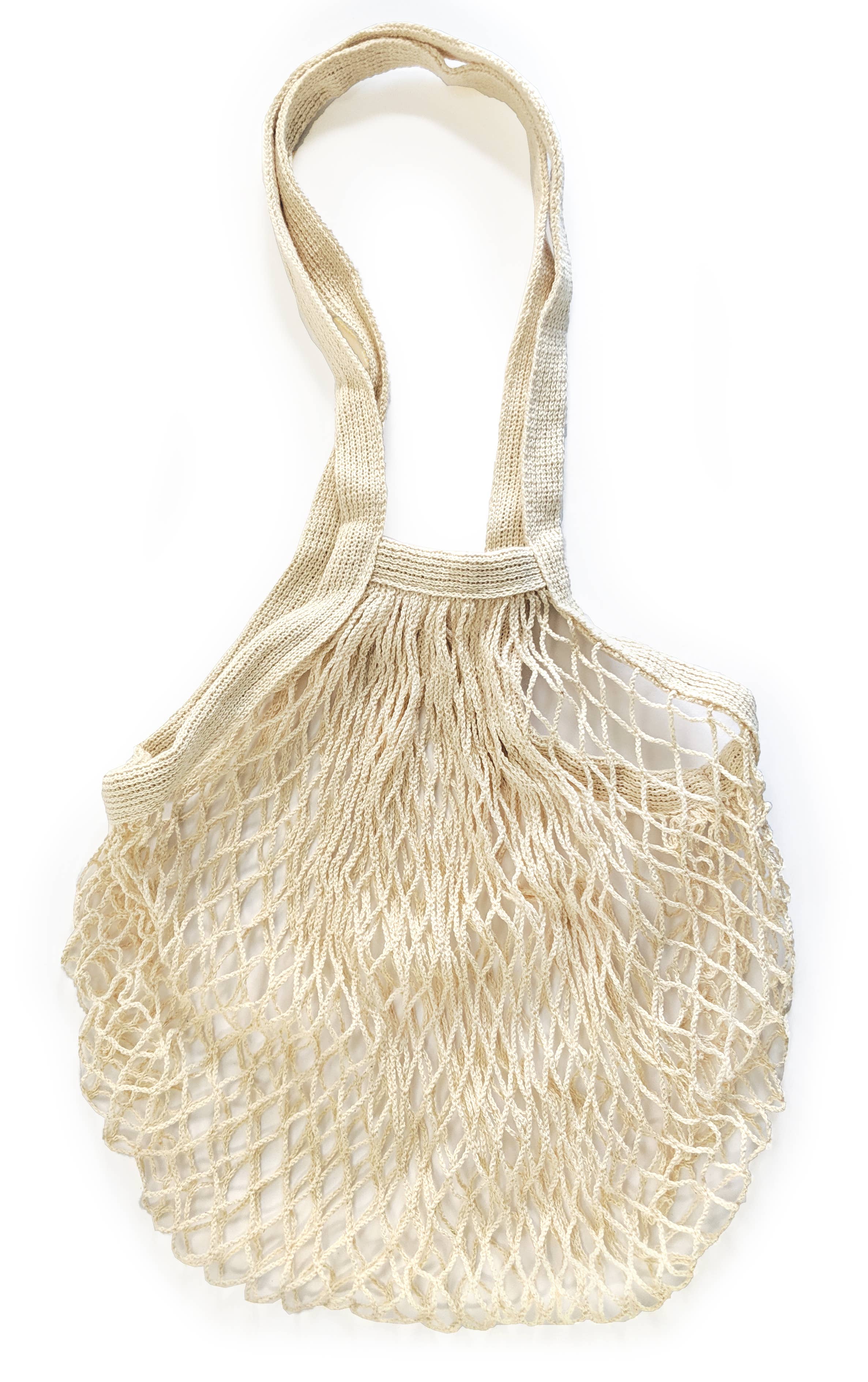 KITCHEN BASICS Mesh Shopping Bag Natural 14x24" Cotton