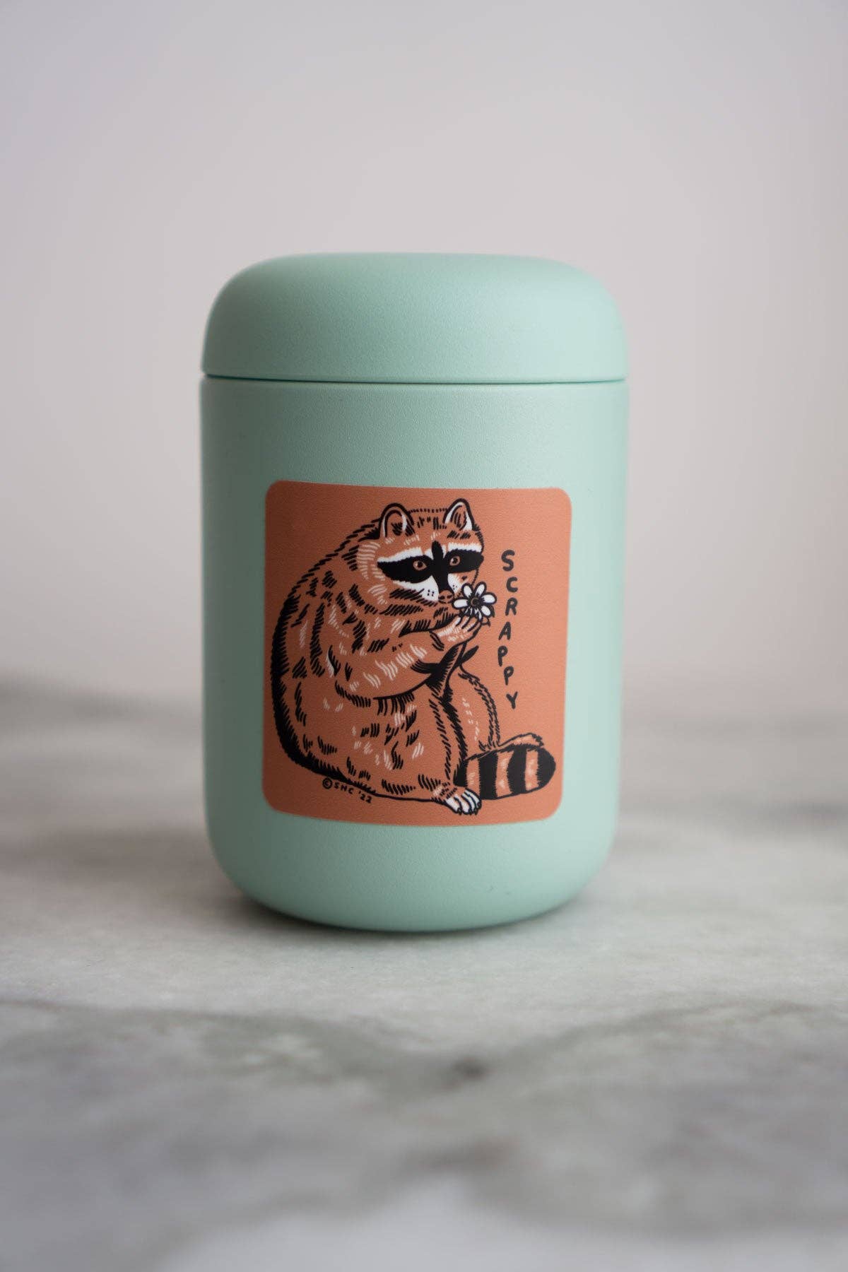 Stay Home Club *Scrappy Raccoon* Sticker | Waterproof Vinyl Sticker