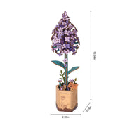 3D Wooden Flower Puzzle: Lilac
