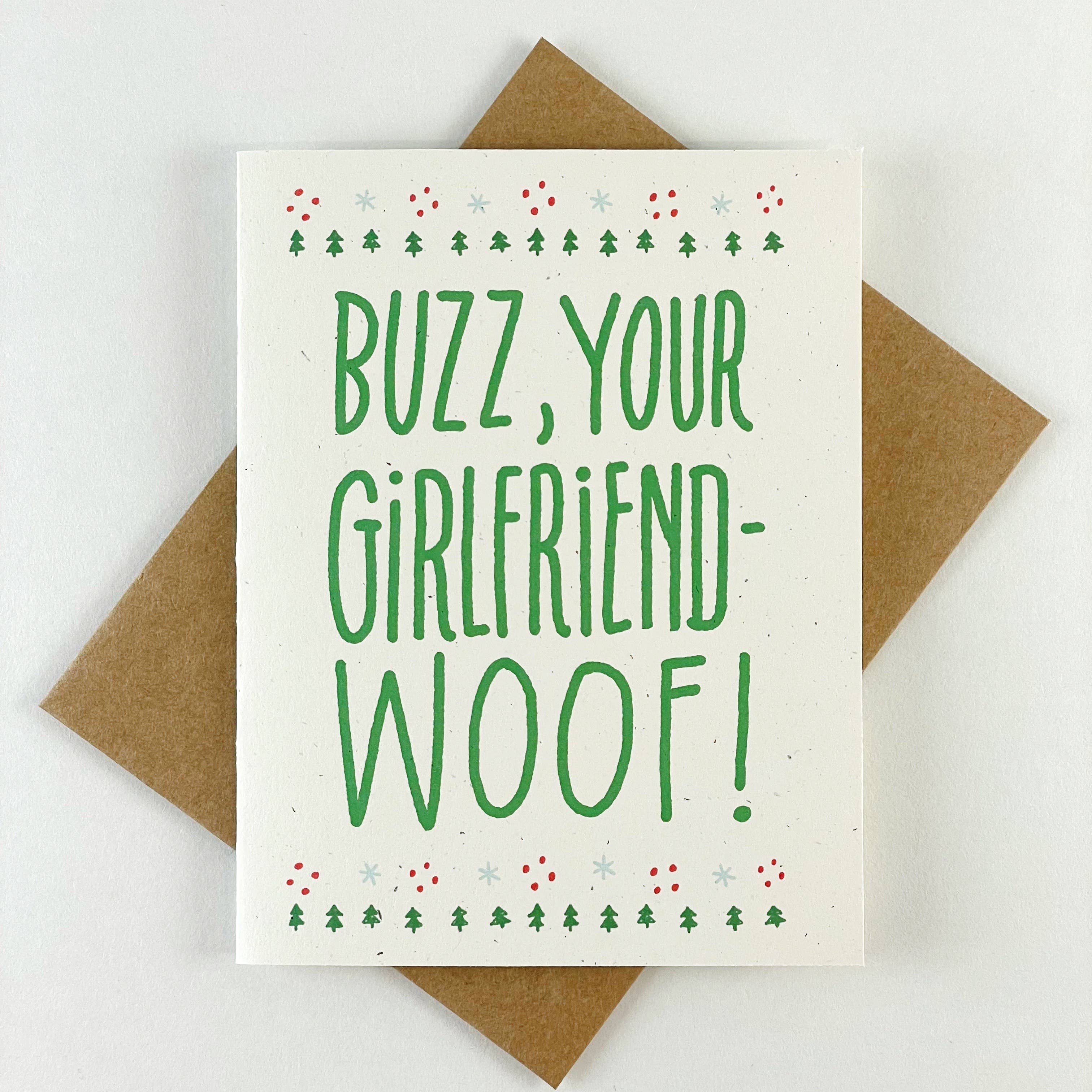 Buzz Your Girlfriend Woof | Home Alone Christmas Card
