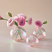 Iridescent Ball Vases