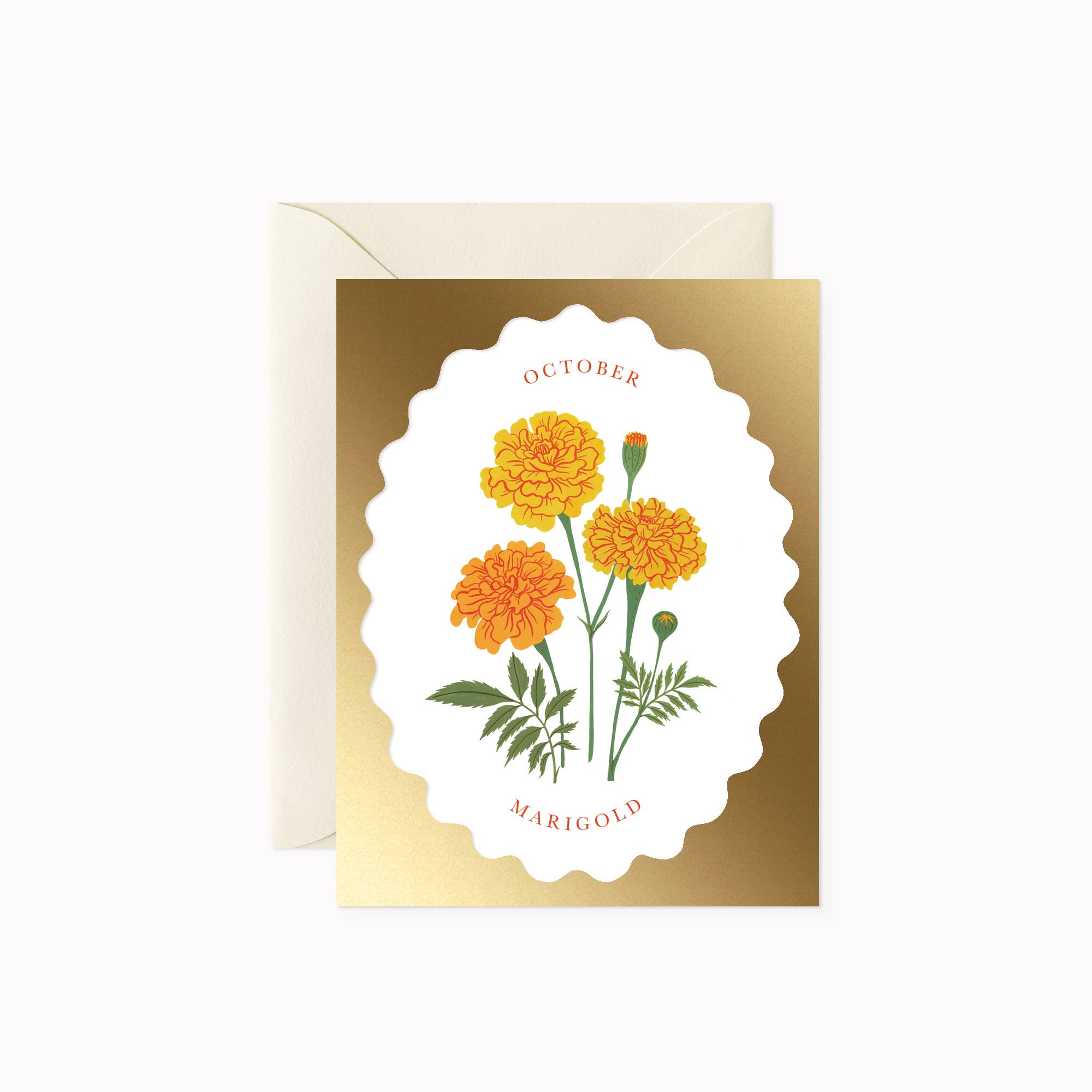 Birth Month Flower Card-OCTOBER