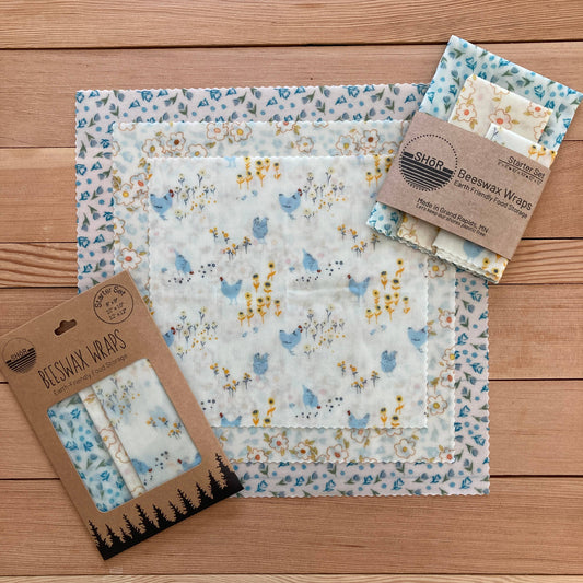 Beeswax Wrap Starter Set- Chicken