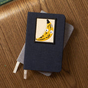 Linen Notebook- Frog With Leaf Umbrella