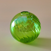 Iridescent Ball Vases