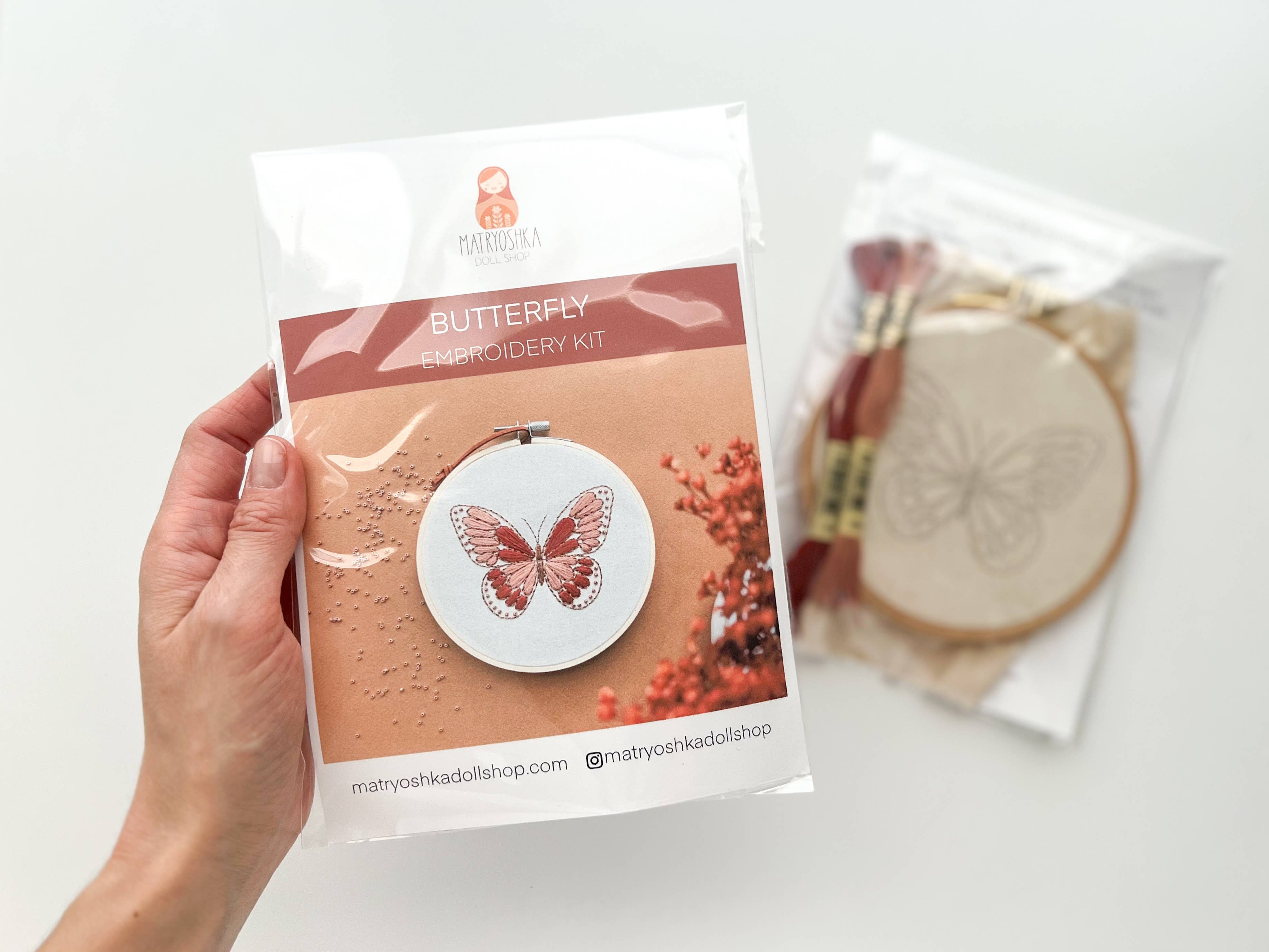 Butterfly Embroidery Kit