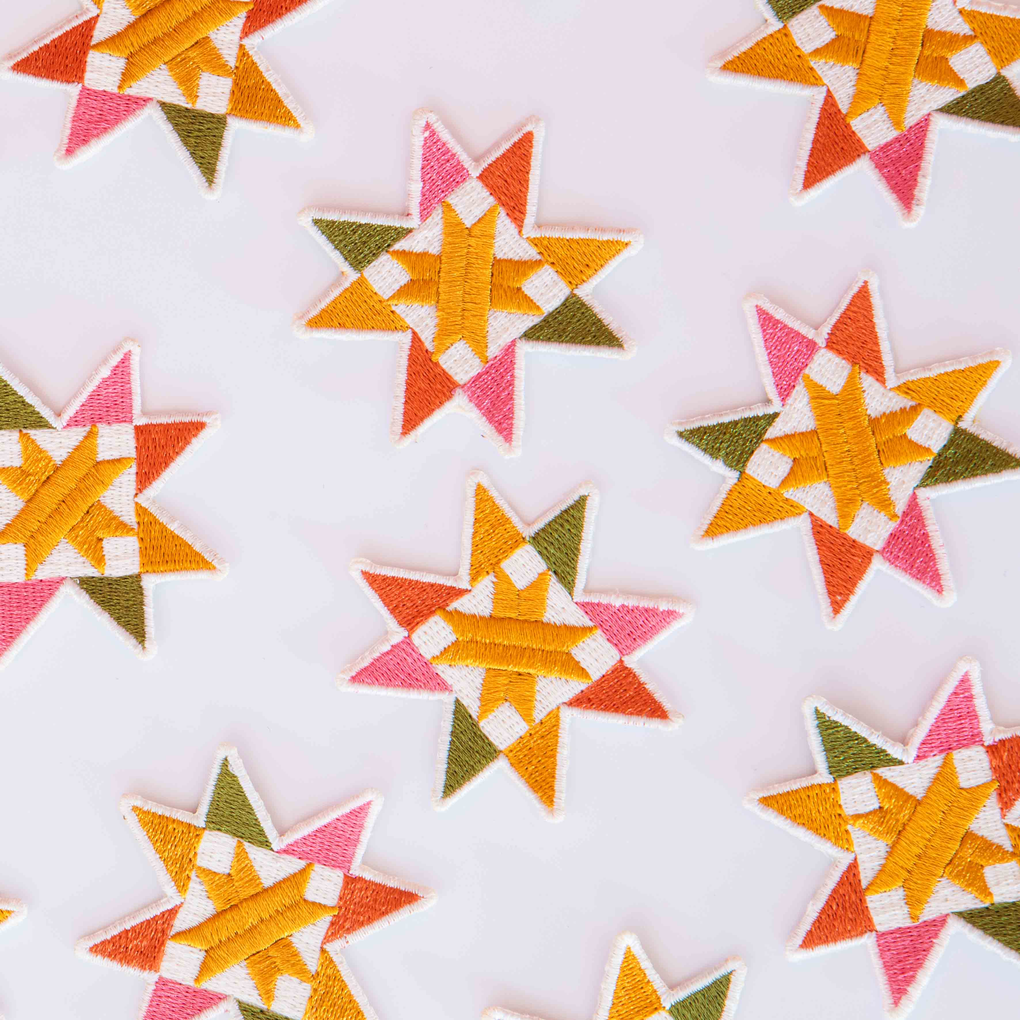 Sawtooth Star Iron-On Patch