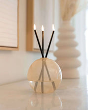 Neva Pampas Glass Vase for Everlasting Candles