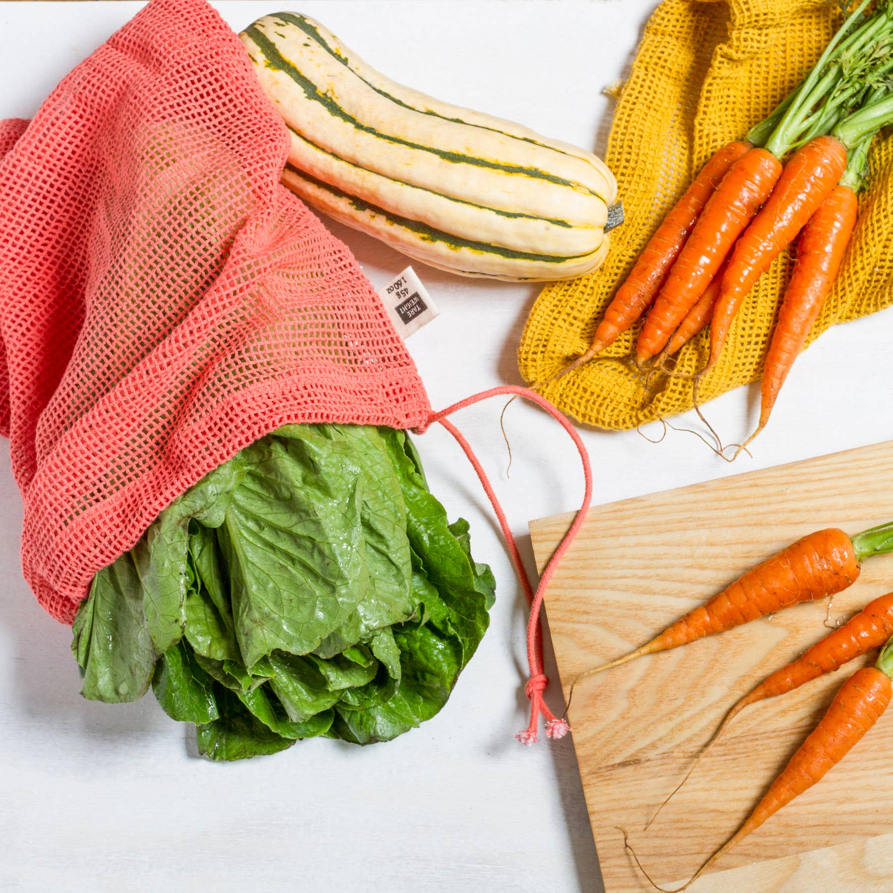 Le Marche Coral Mesh Produce Bags Set of 3