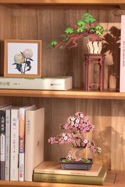 Modern Wooden Puzzle: Evergreen Pine Bonsai