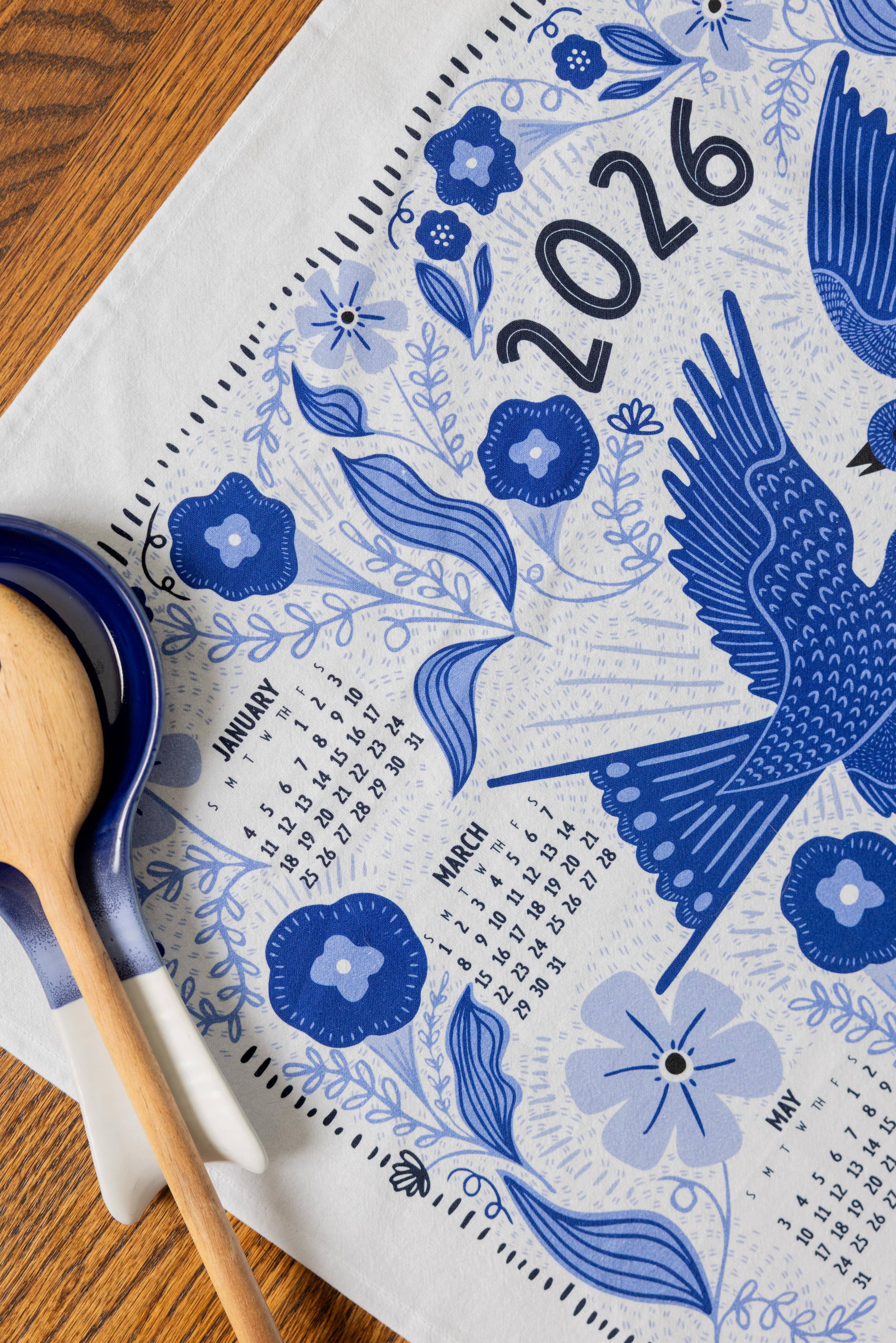 2026 Calendar Tea Towel – Year-Round Decor