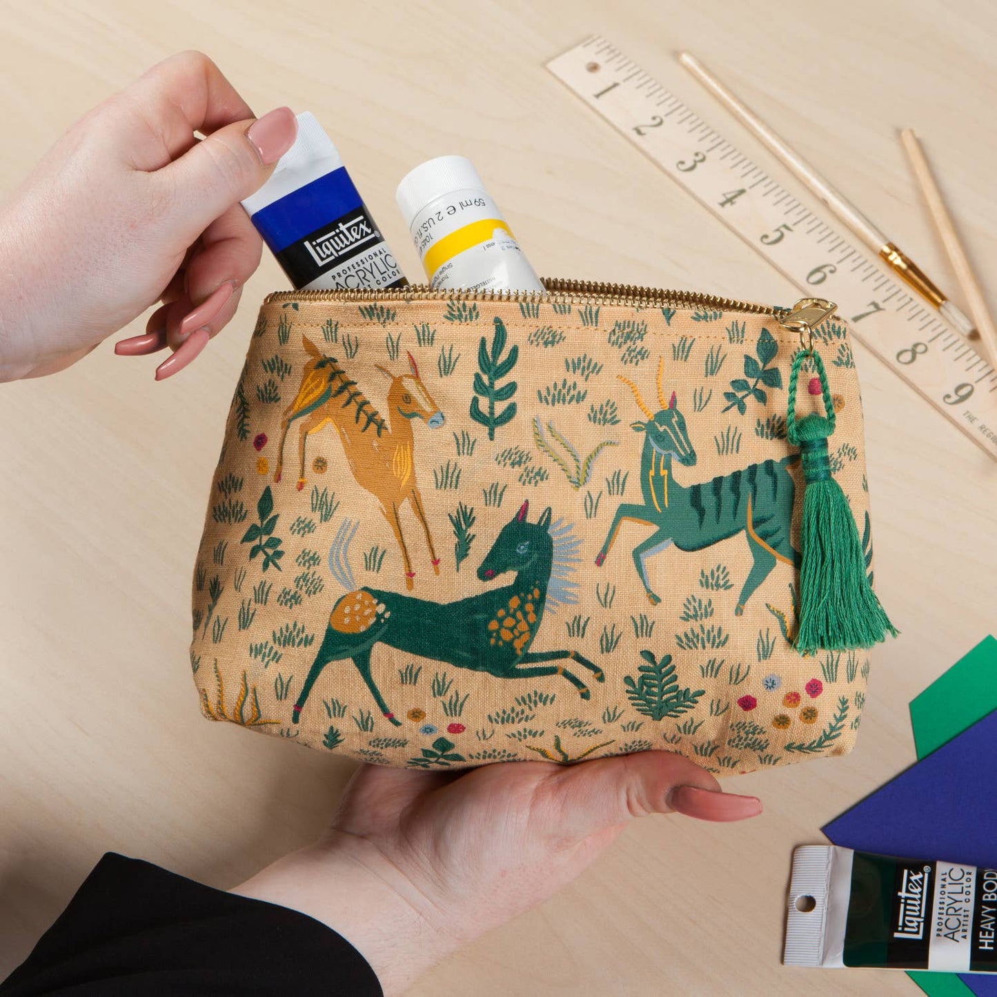 Danica Studio Boundless Cotton Cosmetic Bag Small