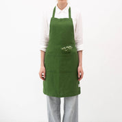 True Green Linen Daily Apron