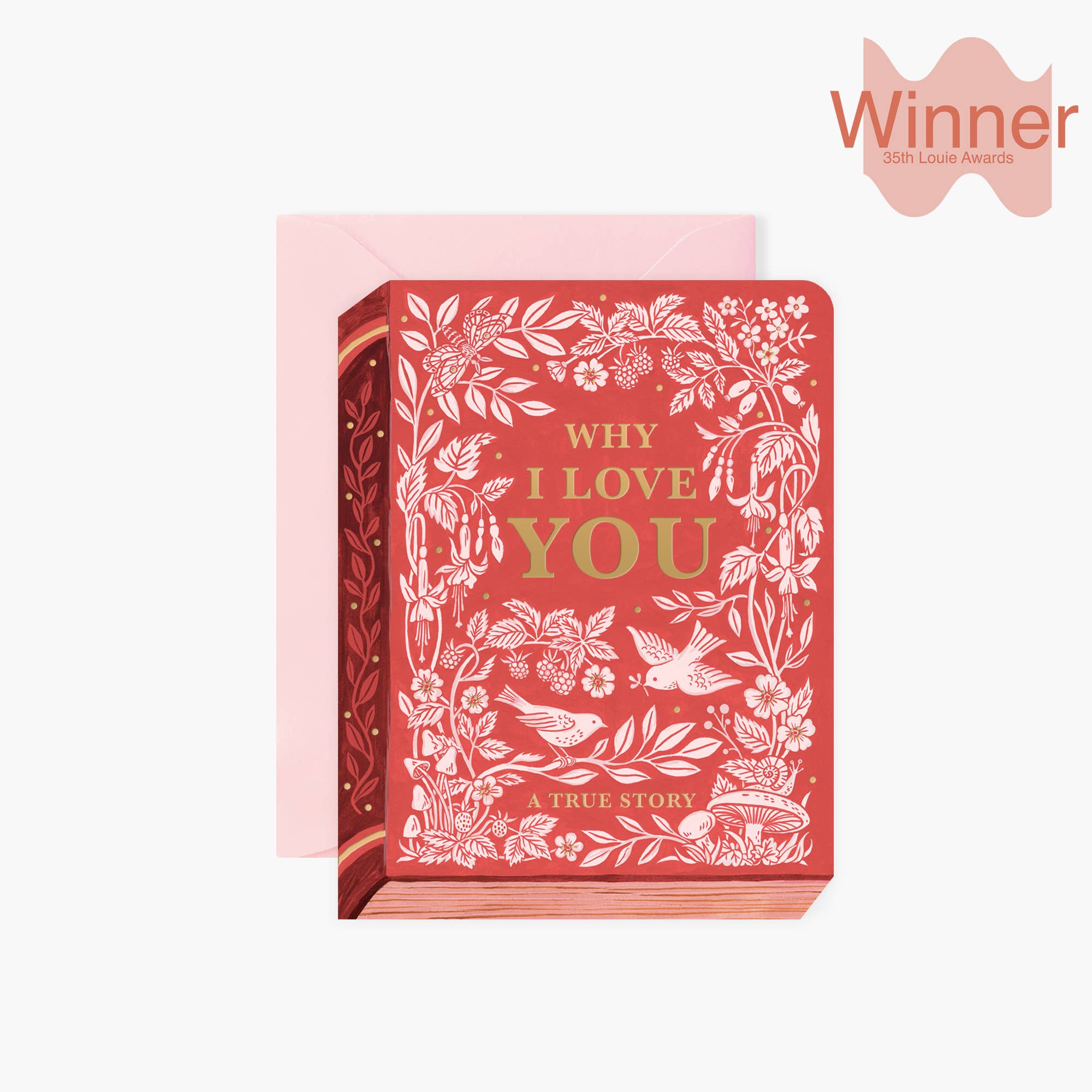 WHY I LOVE YOU "BOOK" Greeting Card