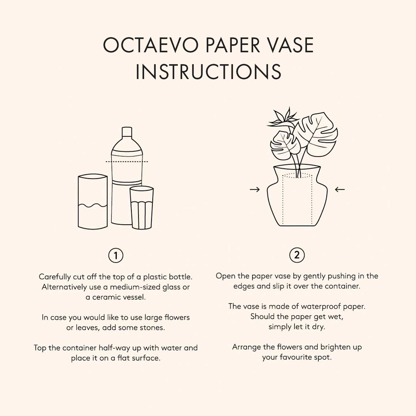 Elysia Paper Vase by Octaevo | Botanical Design