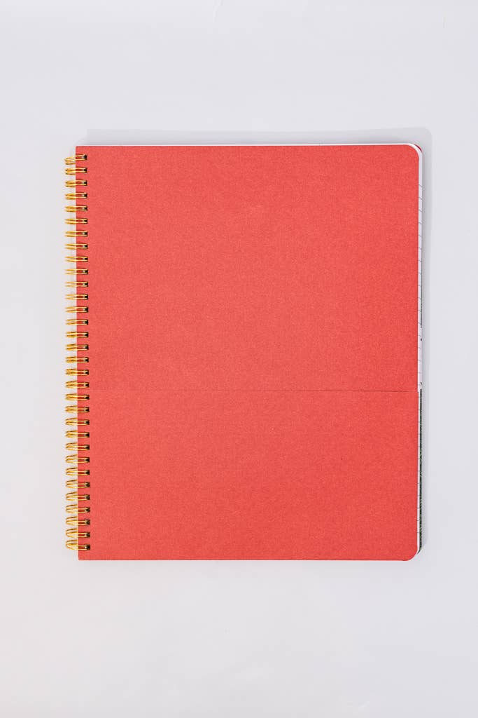 Ban.do Rough Draft Large Notebook, Floral Stripe